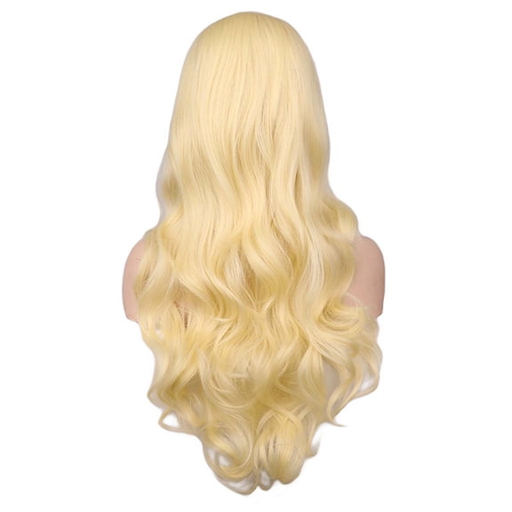 Awdenio Girls' Thin Bangs, Corn Ears, Curly Wigs, Micro Curly Hair, Long Hair Wigs