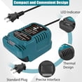 thumbnail image 2 of Cargador mini repuesto auto p/ Bosch 18V PBA Sist. Hogar y Jardín batería, carg. rápido portátil p/ auto, tamaño 1/3 del carg. Bosch p/ enchufe encendedor de cigarrillos (solo p/ batería 18V), 2 of 5