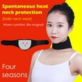 Neck Support Brace Strap Adjustable Self Heating Neck Stretcher Warm Neck Guard Protector 2pc