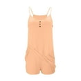 thumbnail image 4 of DecSea Womens Summer Sleeveless Mini Dress Suits V Neck Spaghetti Strap Sundress with Sport Shorts Athletic Short Dress with Pockets, 4 of 6