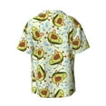 thumbnail image 2 of KLL Avocado Doing Sport Print Men's Shirt Short Sleeve Button Down Summer Cuba Beach Shirts- 4X-Large, 2 of 7