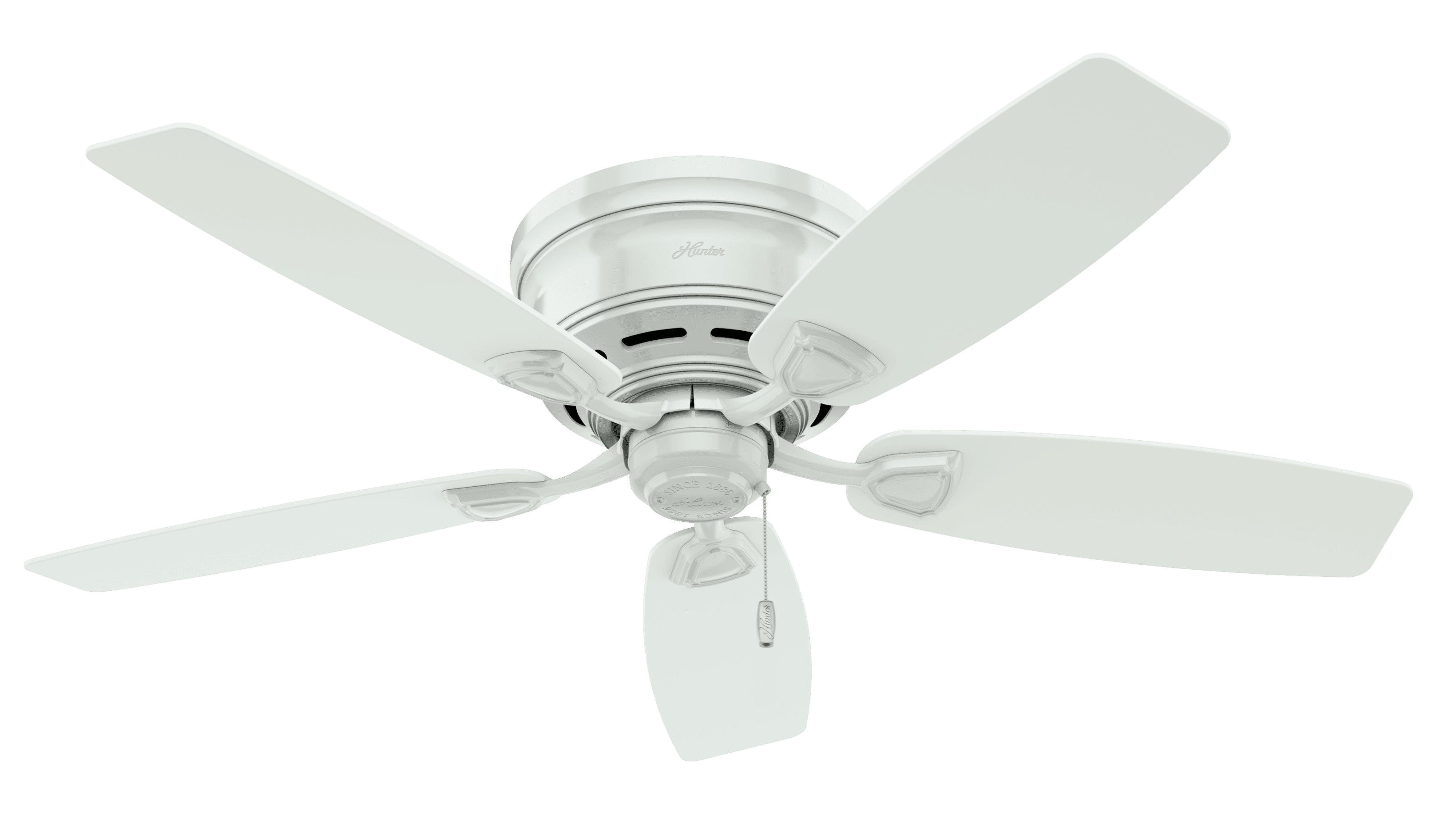 Black Hunter Sea Wind Low Profile 48" Indoor/Outdoor Ceiling Fan w/ Pull Chain 