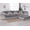 Faux-Linen Material, Grey, variant on OctoRose High Quality Linen with Fringe Lace Sectional Sofa Loveseat Corner Back Chair Slipcover  1pc 35x35" Grey