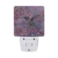 thumbnail image 3 of LED Sensor Night Light Auto On/Off Dusk to Dawn Lamp for Bedroom Hallway Beautiful Pink Hummingbird 2 Pack, 3 of 7