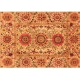 thumbnail image 1 of Ahgly Company Indoor Rectangle Abstract Orange Modern Area Rugs, 3' x 5', 1 of 4