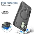thumbnail image 2 of Allytechgroup for iPhone 16 Plus Case with Kickstand, Compatible with MagSafe Canera & Screen Huard Military Grade Drop Protection Shockproof Magnetic Cover for iPhone 16 Plus, Black, 2 of 6