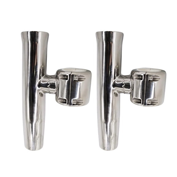 MARINE CITY Heavy-Duty Strong Clamp-on Adjustable Fishing Rod Holder for 1-1/2 Inches and 1-5/8 Inches Rails2pcs