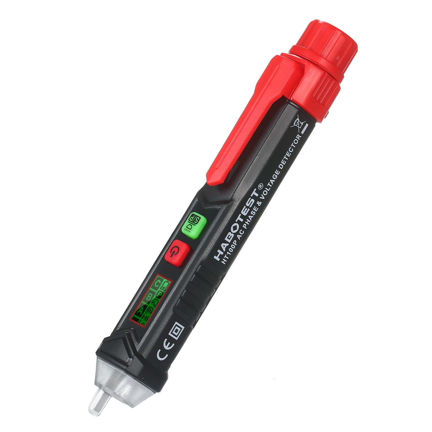 1PC Responsive Electrical Tester Pen,Non Contact Voltage Tester Pen,Waterproof Induced Electric Tester Pen,Bright Led Light Waterproof Dc/ac Voltage Tester Pen,Electric Voltage Tester Non-Contact