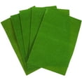 thumbnail image 1 of HOOWIFFY 5Pcs Artificial Turf Decor Light Green Cuttable Mat for Sand Table Landscape, 1 of 5