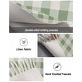 thumbnail image 5 of Saga Green Plaid,Farmhouse Country Buffalo Check Bath Rug 2x3ft Woven Bathroom Entryway Runner Rug,Washable Living Room Hallway Bedroom Kitchen Carpet with Tassels,Indoor Outdoor Throw Doormat, 5 of 5