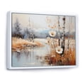 thumbnail image 2 of Designart "Snow Flower beauty Evoking" Winter Landscapes Floater Framed Canvas Print, 2 of 7