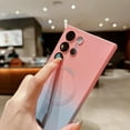 thumbnail image 6 of Gradient Magnetic Samsung Galaxy S23 Ultra 5G Phone Case, Compatible with MagSafe, Upgraded Camera Lens Film Protection Shockproof Matte Cases for Galaxy S23 Ultra 6.8" (Pink Blue Gradient), 6 of 8