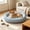 Blue, variant on Fmbmuo Round Pet Bed Dog Bed Cat Bed, Soft Warm Cushion for Small Medium Dogs and Cats, Breathable All Season Sleeping Mat, Light Blue