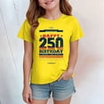 thumbnail image 2 of UngA 250 Years American Flag 250th Anniversary USA T Shirt for Boys Girls (5-6 Years,Yellow), 2 of 5