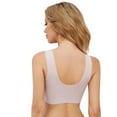 thumbnail image 6 of Women'S Sports Bra Wirefree Soft Bralette Back Smoothing Push Up Bra Seamless Underwear Padded Wireless Bra Wide Straps, 6 of 6