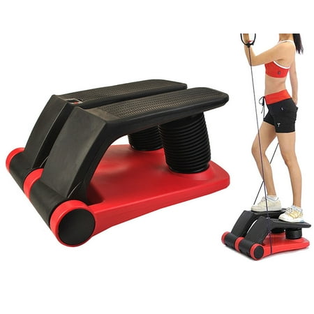 Air Stepper Climber Fitness Machine Resistant Cord Air Step Aerobics Machine Stair Stepper Exercise Equipment with CD Exercise Slimming Machine