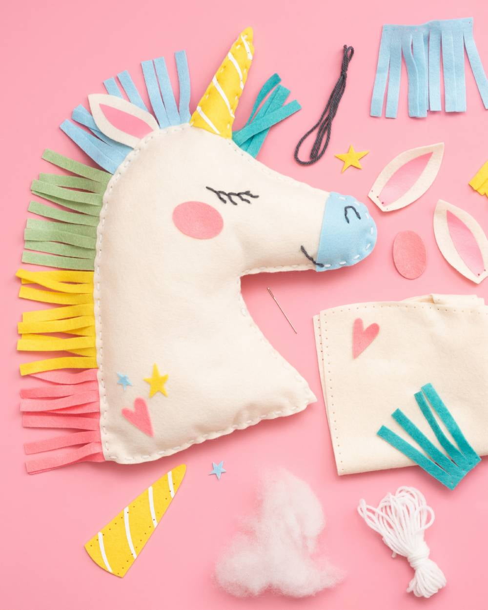 Sew Cute! Felt Pillow Kit-Unicorn - Walmart.com - Walmart.com