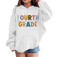 thumbnail image 2 of RMGVDSD Hoodies for Girls Back To School Hooded Sweatshirts Letter Print First Day Of School Hoodie Pullover Tops Loose Fit Trendy Clothes Cute Sweatshirt 3-4 Years, 2 of 5