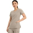 thumbnail image 5 of Infinity Cherokee Round Neck Nurse Scrub Tops for Women with 3 Pockets 360 Stretch & Wrinkle-Resistant 2624A, 5 of 9