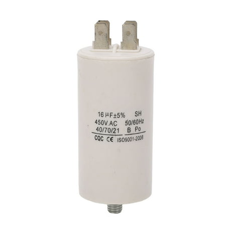 

Run Capacitor CBB60 Double Insert Cylinder Motor Capacitor for Washing Machine Home Appliances 450V 16uf
