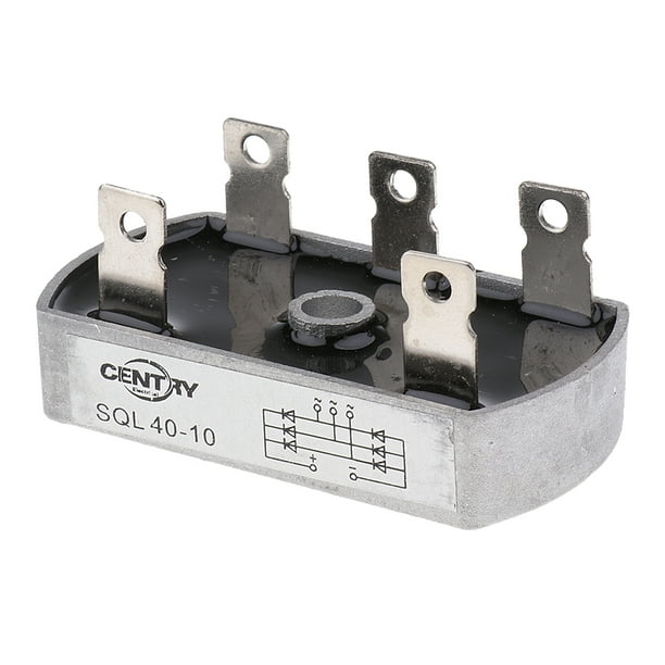 Puente rectificador trifásico de diodos 40A 1000V SQL40A Caja metálica  plateada Zulema Equipos eléctricos y de prueba | Bodega Aurrera en línea