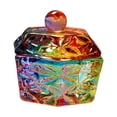 thumbnail image 3 of lionlar Colorful Nail Dappen Dish with Lid Glassware Tools for Acrylic Striped Hexagon, 3 of 9