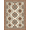 Beige Teal Rust, Pattern 16, variant on ODIKA Boho Hallway Vintage Sprigs Asymmetric Tossed Florals Hallways for Dorm Room, Small Living Apartment, Stain Resistant Low Profile