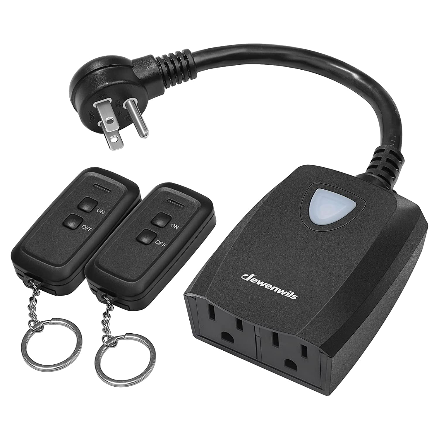 DEWENWILS Wireless Remote Control Outlet,15 AMP Electrical Plug in Light Switch