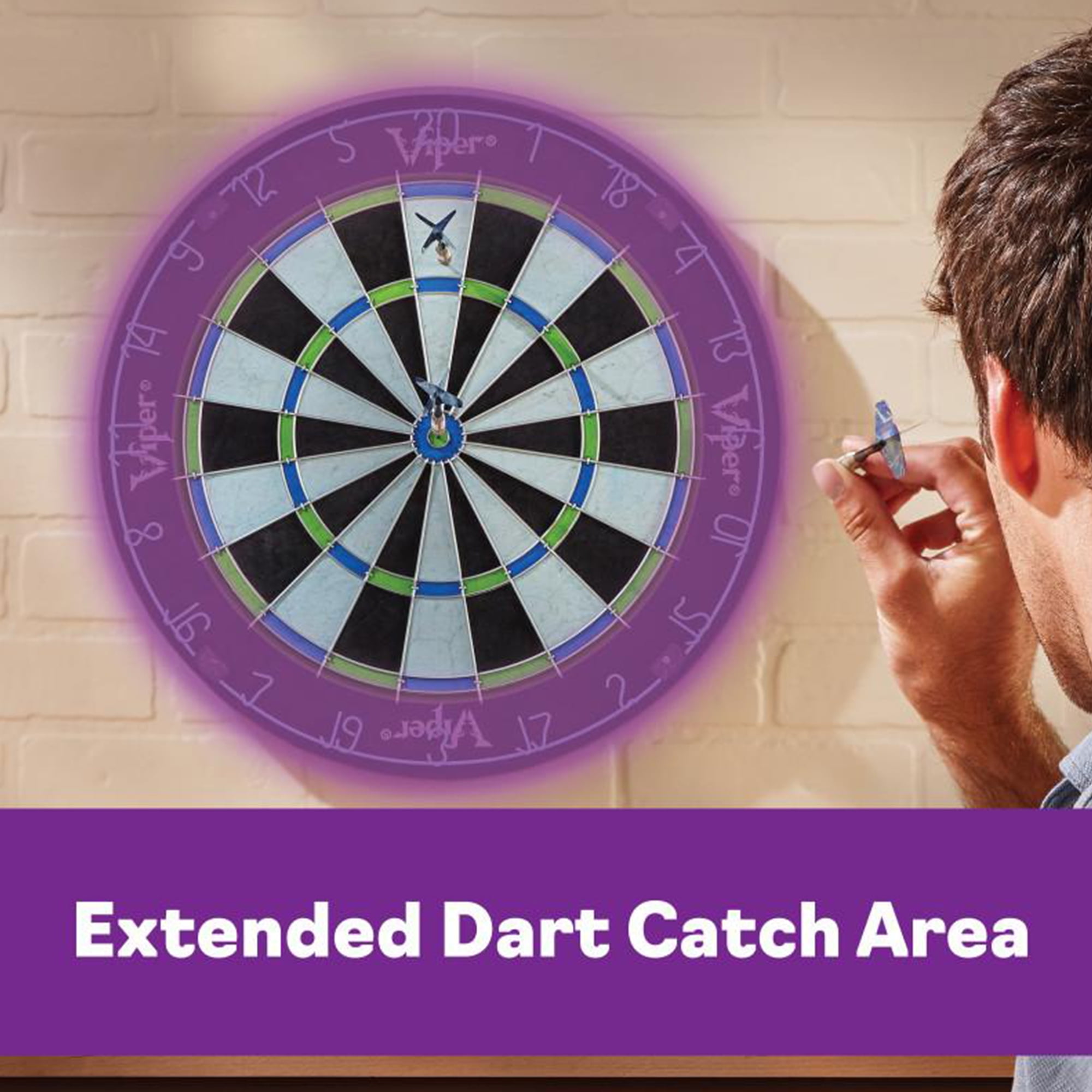 Viper 42-6009 Chroma Regulation Size Tournament Quality Sisal Dartboard
