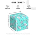 thumbnail image 3 of Goofa Seashell And Starfish Tissue Box Cover PVC Leather Tissue Holder Square Facial Tissue Case Facial Paper Organizer Dispenser for Bathroom, Vanity Countertop, 3 of 8