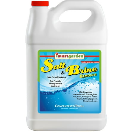 I Must Garden Salt & Brine Remover - Safely Removes Salt and Brine from Vehicles and Marine Equipment - 1 Gallon Concentrate Refill