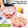 thumbnail image 4 of Contenedor de Almacenamiento de Comida KeaBabies Bandeja de Silicona 10x60ml, 4 of 9