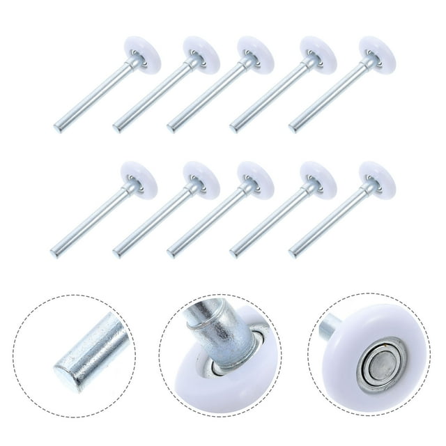 Minkissy Rouleaux de Rouleau de Porte de Garage 10 Pcs Nylon pour Porte-Fenêtre et Portail