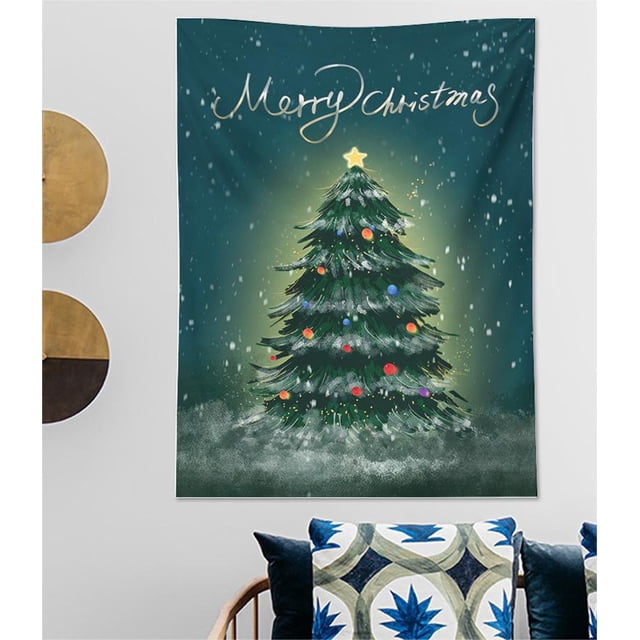 Christmas Decoration Hanging Cloth Party Holiday Christmas Tree Background Cloth Gift