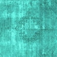 thumbnail image 1 of Ahgly Company Machine Washable Indoor Square Persian Turquoise Blue Traditional Area Rugs, 7' Square, 1 of 4