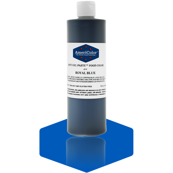 AmeriColor, Soft Gel Paste Food Color, Royal Blue 13.5 oz