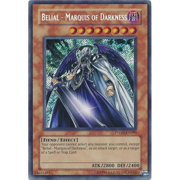 YuGiOh Phantom Darkness Secret Rare Belial - Marquis of Darkness PTDN-EN099