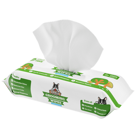 UPC: 0700381587823 | Pogi s Grooming Wipes – 100 Hypoallergenic Pet Wipes for Dogs & Cats – Plant-Based  Fragrance-Free  Deodorizing Dog Wipes
