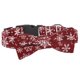 thumbnail image 1 of Collar navideño ajustable para perro Laklulu con diseño de copos de nieve, rojo y blanco, con pajarita en 4 tamaños, 1 of 5