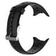 StrapsCo Bracelet de Montre de Remplacement en Caoutchouc Silicone Noir Classique (avec Outil et Goupilles) pour Garmin Nage – image 2 sur 2