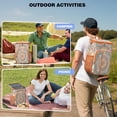 thumbnail image 4 of Sacred Vintage Traditional Mandala Insulated Cooler Bag - 20L Durable Picnic Backpack for Families & Travelers, 4 of 6