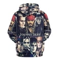 thumbnail image 3 of Johnny Depp Unisex Sweatshirts Loose Pullover Sweater Hooded Hoodie 3D Printing Jacket Winter Fall Clothes 6XL, 3 of 7