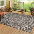 thumbnail image 6 of Mainstays Global 7'10" x 10' Gray Medallion Outdoor Rug, 6 of 8