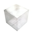 thumbnail image 1 of 25pcs 4x4x4cm Clear Plastic Pvc Packing Box Transparent Candy Apple Box for Gift Wedding Party, 1 of 6