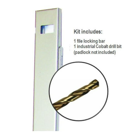 Locking Bar With Drill Bit For 4 Drawer File Cabinets Walmart Com