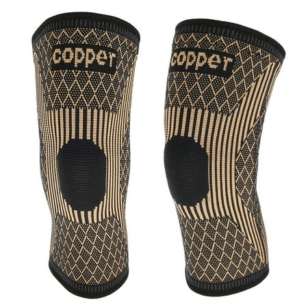 

Egdank Copper Nylon Knee Pads Compression Exercises Elastic Exercises Basketball Bicycles Joint Pain