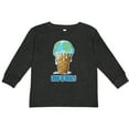 thumbnail image 3 of Inktastic Keep It Cool Melting Earth Ice Cream Cone Boys or Girls Long Sleeve Toddler T-Shirt, 3 of 5