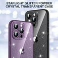 thumbnail image 3 of SaniMore for iPhone 13 Pro Max 6.7" Ultra-Thin Transparent Glitter Case, Rugged PC & Soft TPU Bumpers [Not Yellowing Technology] Full Body Protective Case for Women Ladies Girls, White, 3 of 8