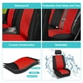 thumbnail image 5 of FH Group Universal Fit Neoprene Car Seat Covers, Airbag Compatible Front Set - Red FB083102RED, 5 of 7