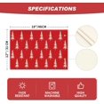 thumbnail image 6 of mubwai Red White Xmas Pine Christmas Placemats Set of 4, 12x18 Inch Seasonal Christmas Table Mats for Party Kitchen Dining Decoration, 6 of 6